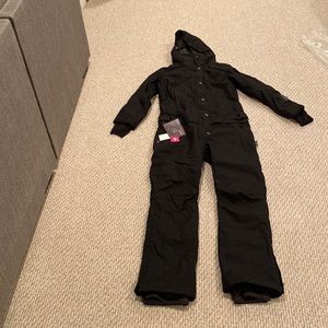 Womens snowsuit ski coat jumpsuit snbocon by bluemagic black small NWT athletic